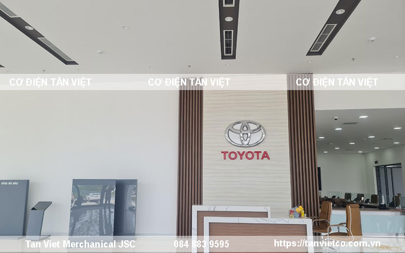 Hệ thống điều hòa trung tâm Mitsubishi Electric cho Showroom Toyota Hưng Yên