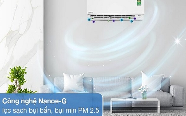 Điều hòa Panasonic với công nghệ Nanoe-G lọc sạch bụi bẩn, bụi mịn