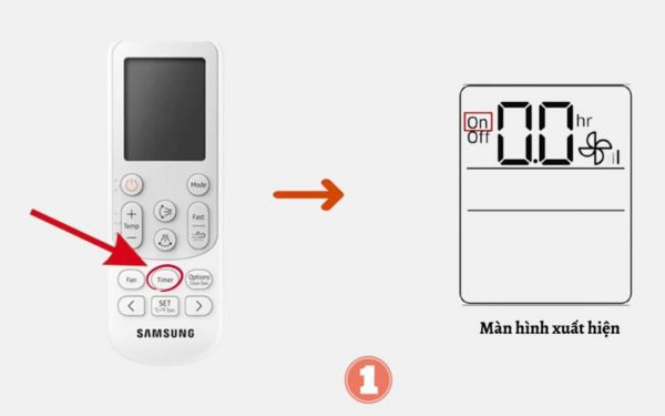 Các bước kích hoạt chế độ ngủ ở điều hòa Samsung