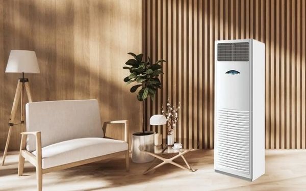 Điều hòa tủ đứng được lắp đặt tại phòng khách
