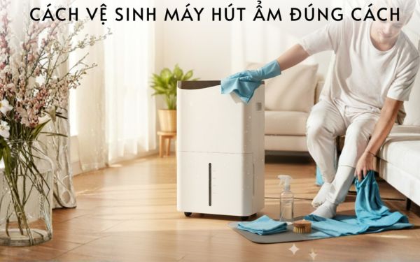 Chi tiết các bước vệ sinh máy hút ẩm gia đình tại nhà