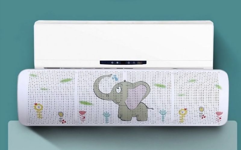 Tấm chắn gió điều hòa khá đa dạng mẫu mã và màu sắc